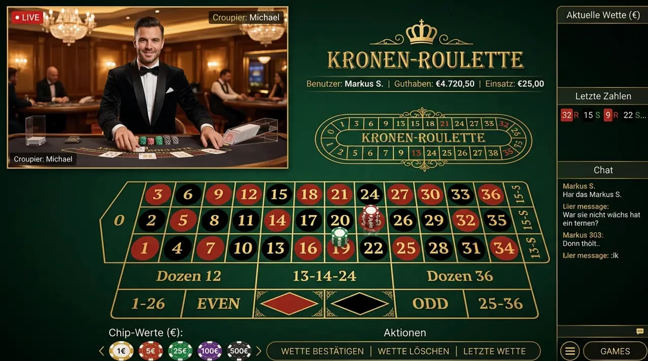 Live-Casino & Tischspiele im Toto